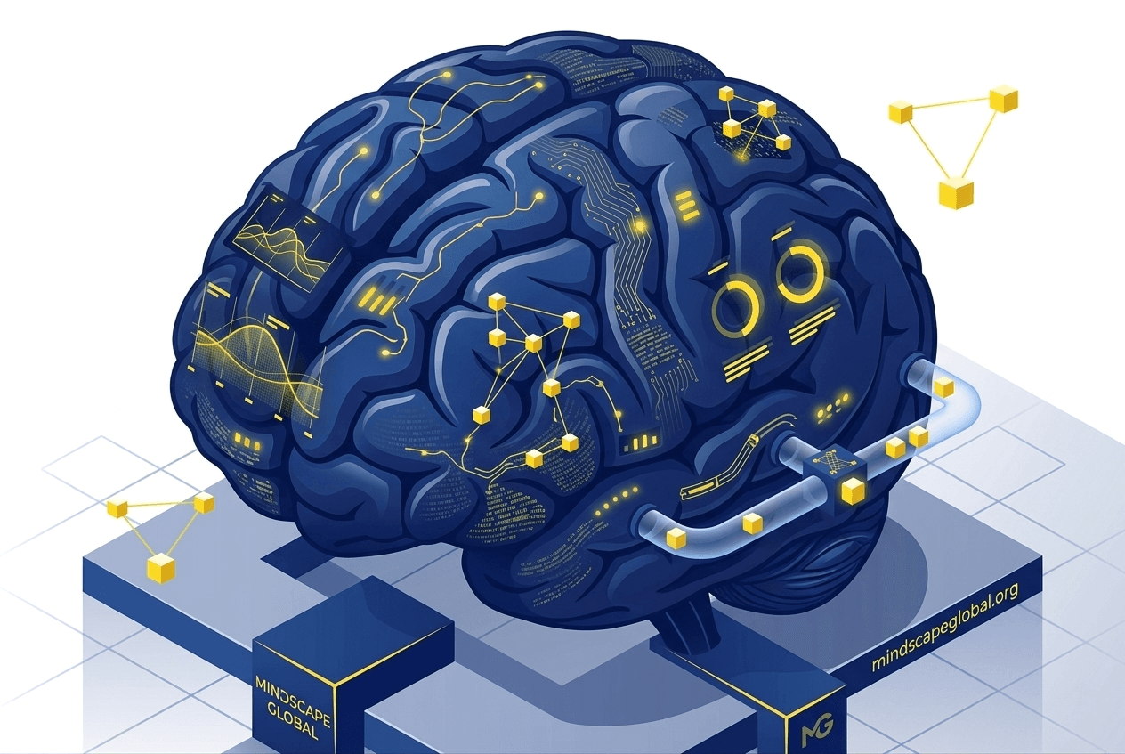Brain psychology illustration