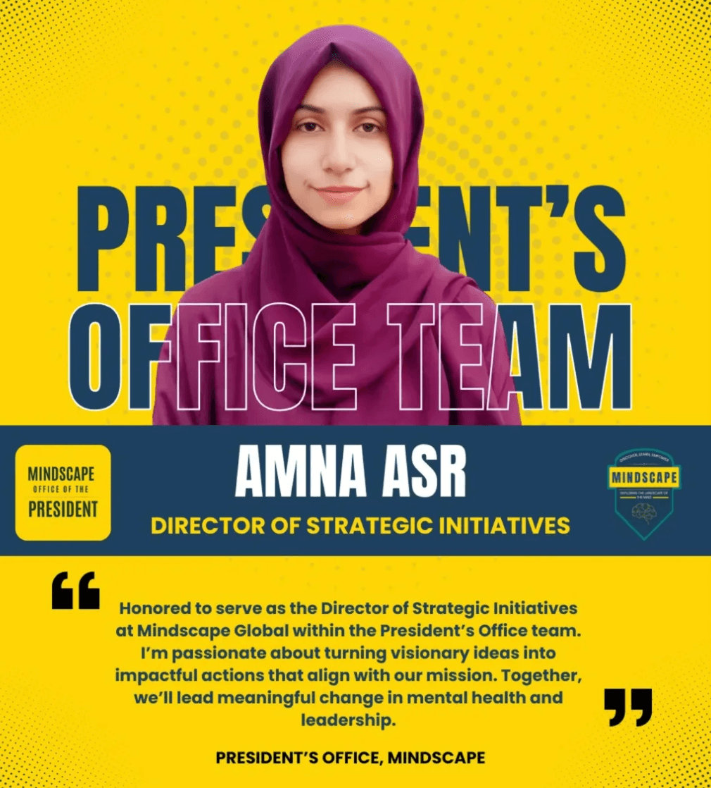 Amna Asr, President's Office Team