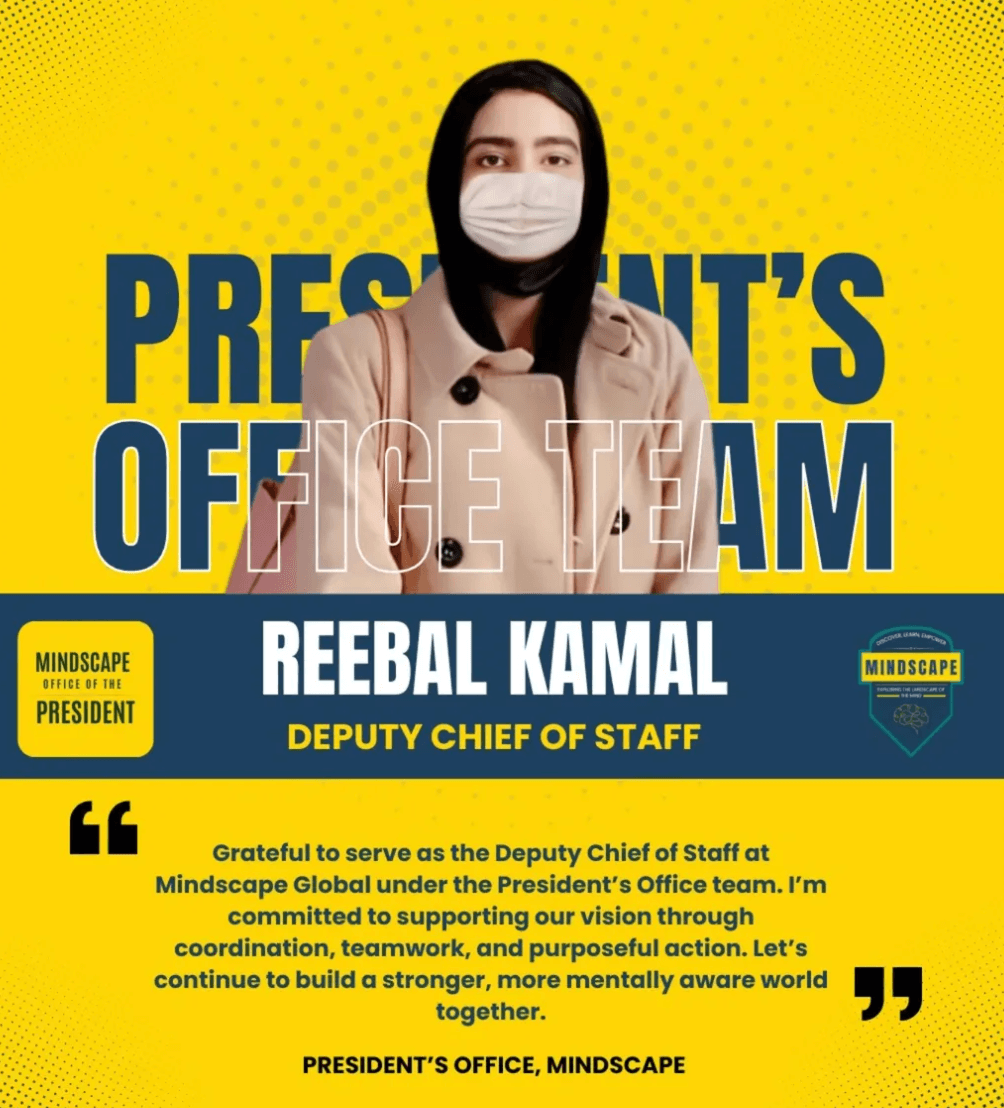 Reebal Kamal, President's Office Team