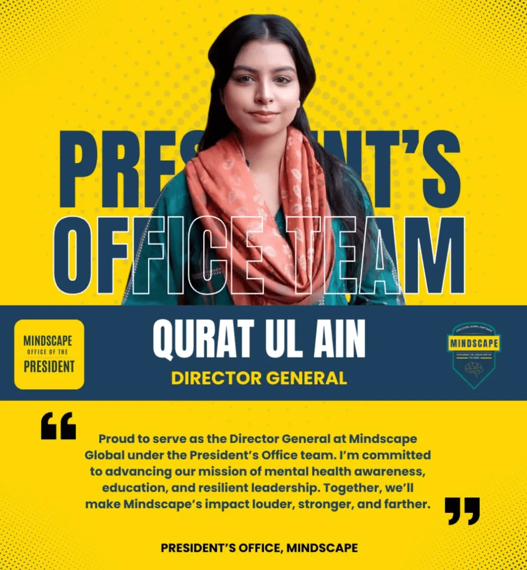 Qurat Ul Ain, President's Office Team