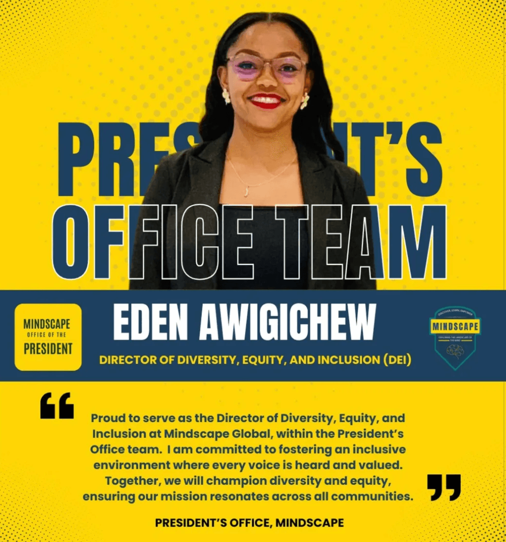 Eden Awigichew, President's Office Team